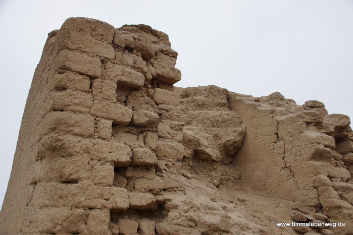 Bei Paramonga: Hinterlassenschaften der Chimu-Kultur.