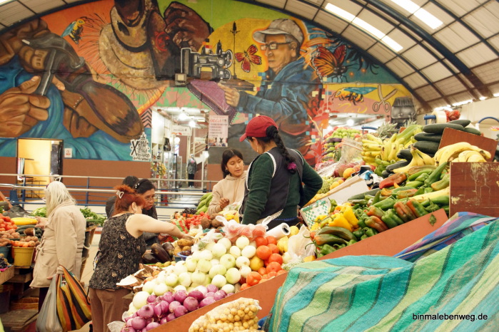 Cuenca (Ecuador): Marrkthalle