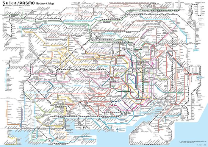 U-Bahn-Übersichtskarte Tokyo